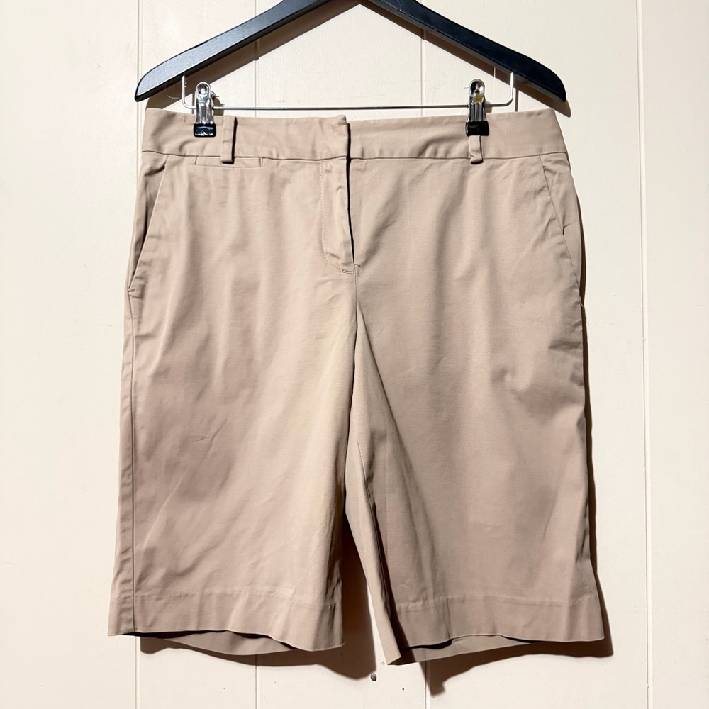 Talbots Bermuda Shorts Tan Women Size 8